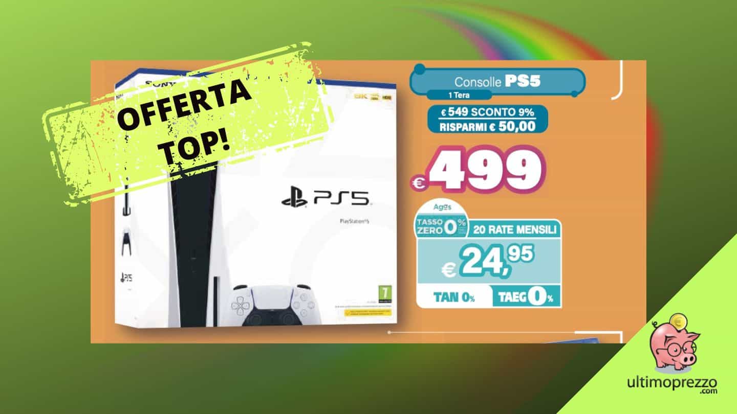 Nuovo volantino Il Gigante Tecno, PS5 al miglior prezzo di sempre e le altre offerte 4-17 maggio 2023