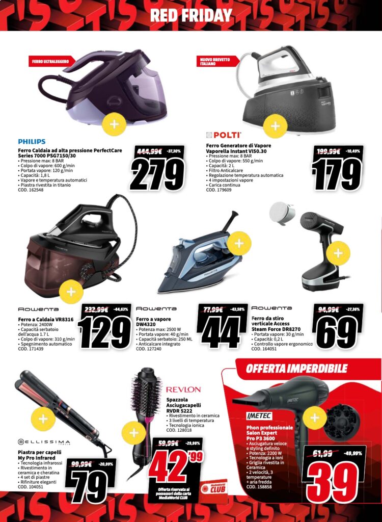 volantino Black Friday MediaWorld 2023 5 giugno pagina 30