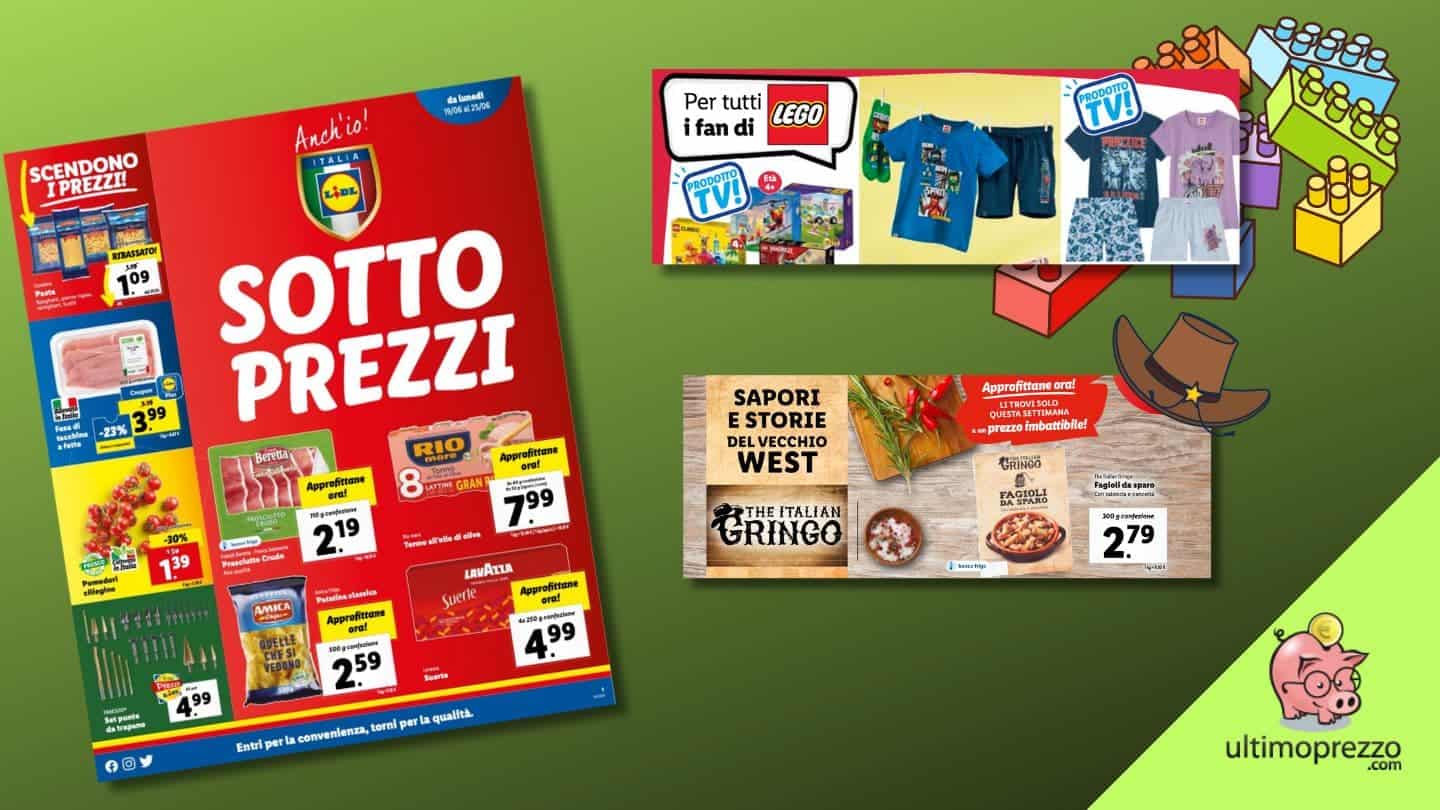 Nuovo volantino LIDL dal 19 giugno 2023: LEGO, The Italian Gringo e molto altro!