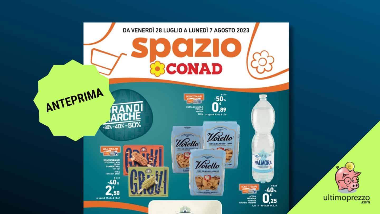 Sconto Grandi marche Conad, in anteprima le offerte del volantino dal 28 luglio 2023