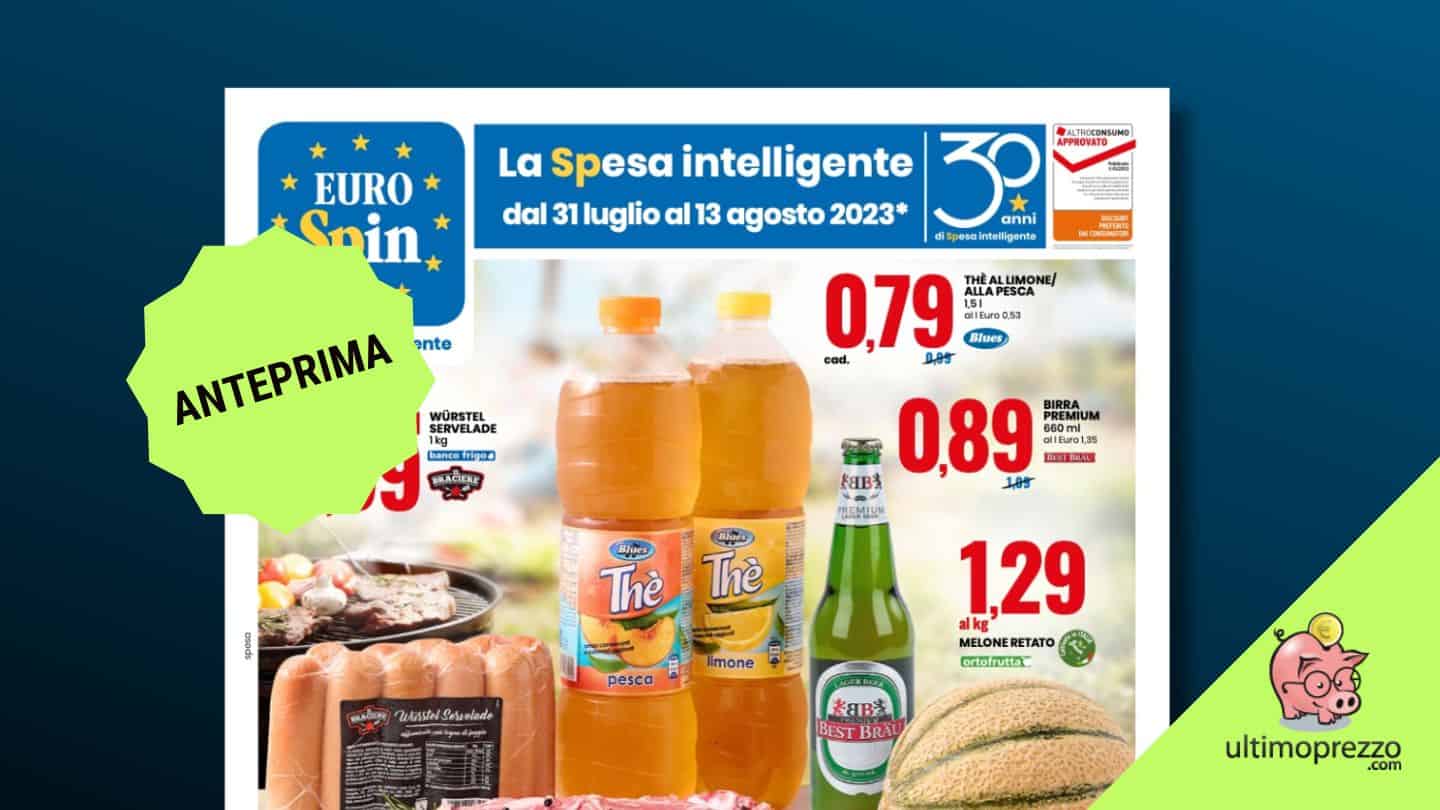 Anteprima volantino Eurospin, dal 31 luglio 2023 Puglia protagonista e una sorpresa firmata Bobo Vieri