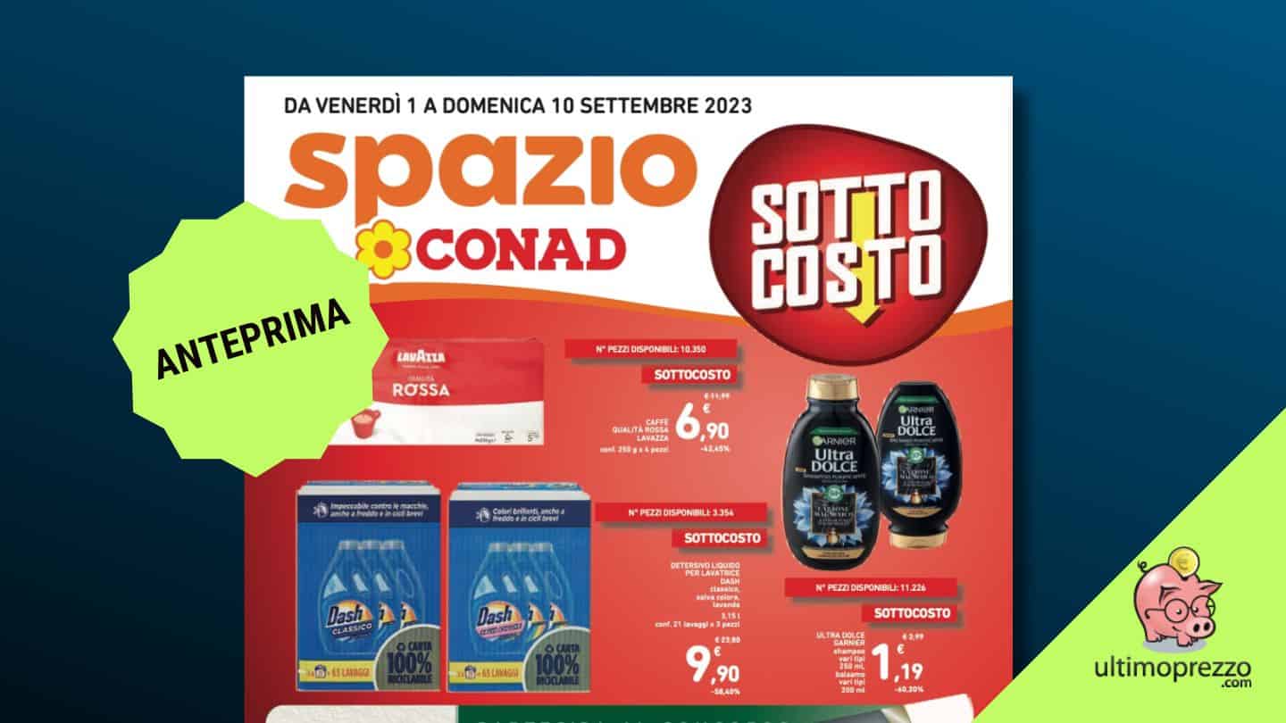 Anteprima volantino Conad: sottocosto dal 1 settembre 2023 e buoni spesa in regalo, che accoppiata!