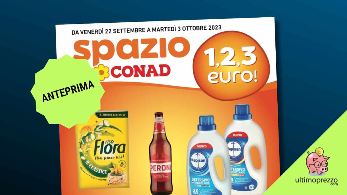 Volantino Conad in anteprima: dal 22 settembre 2023 Spazio a 1, 2, 3 euro, ecco le offerte!