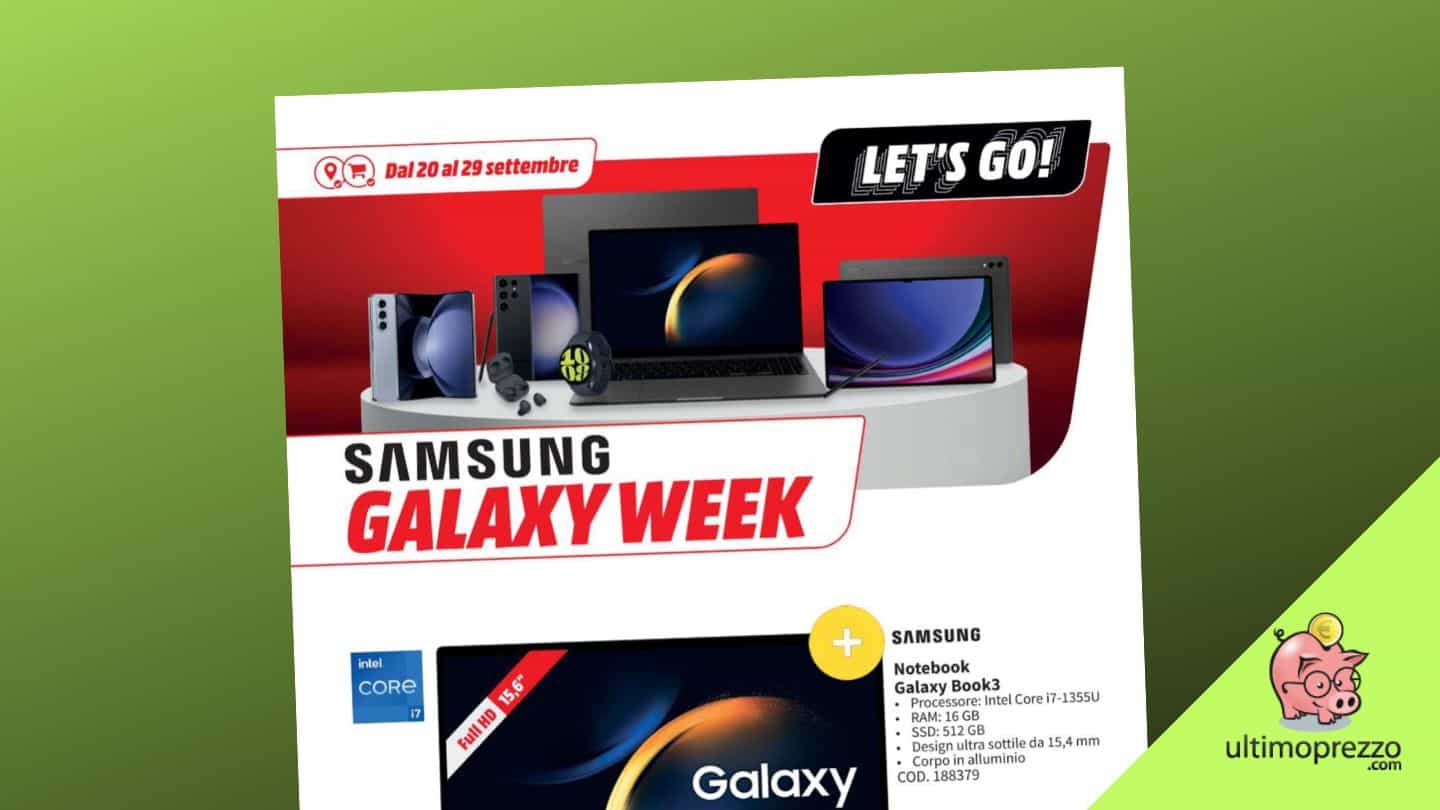samsung galaxy week mediaworld settembre 2023