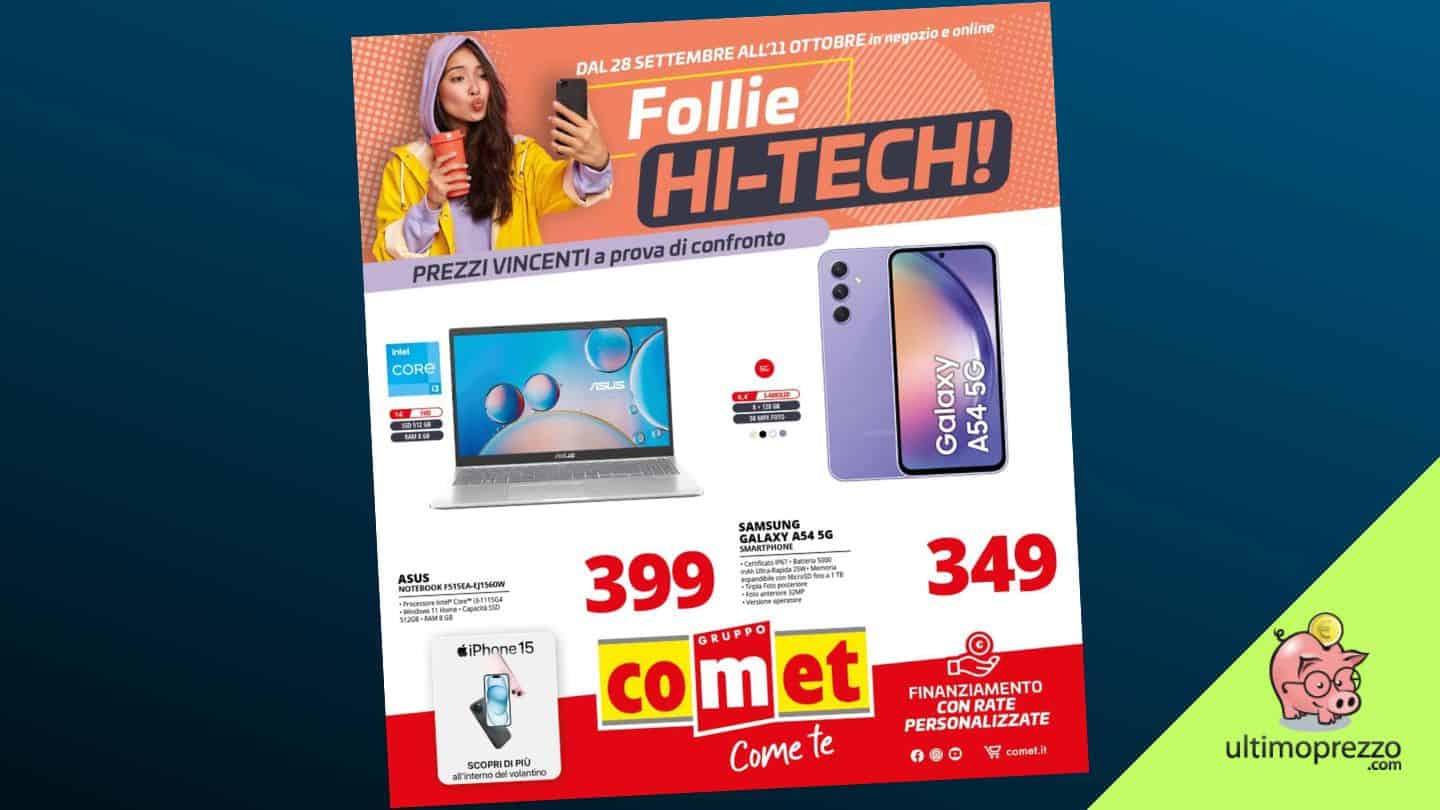 Da Comet sono Follie Hi-Tech, ecco il volantino dal 28 settembre 2023