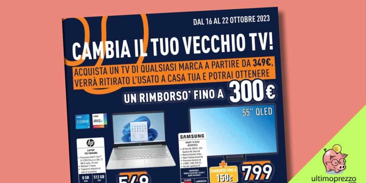 Rottamazione TV Unieuro 2023 ottobre