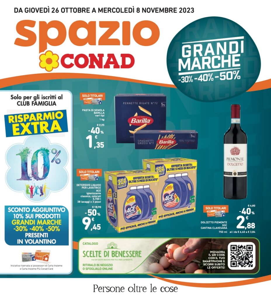 Volantino Conad 26 ottobre 2023 pagina 01