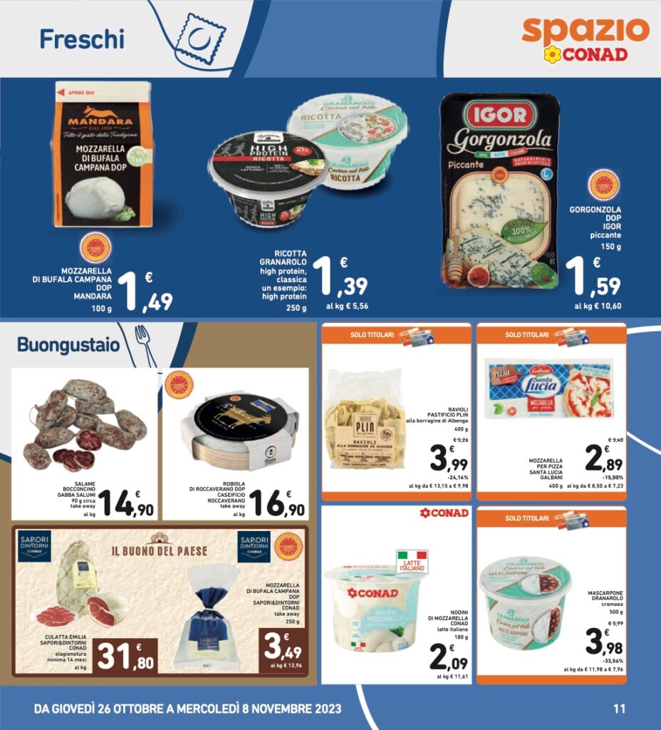 Volantino Conad 26 ottobre 2023 pagina 11