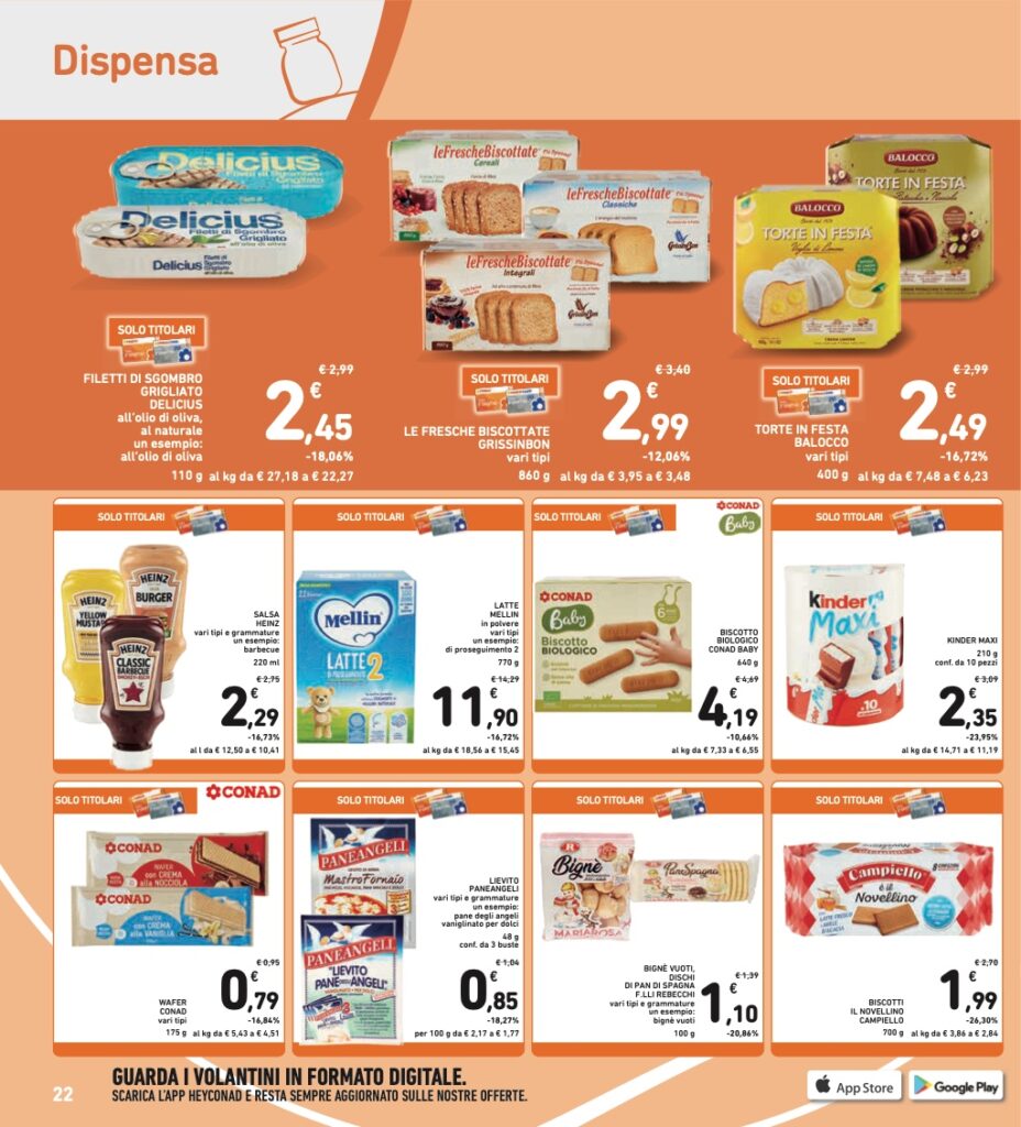 Volantino Conad 26 ottobre 2023 pagina 22