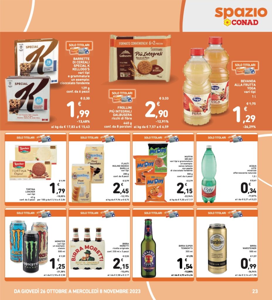 Volantino Conad 26 ottobre 2023 pagina 23