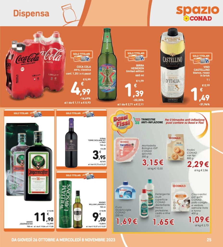 Volantino Conad 26 ottobre 2023 pagina 25
