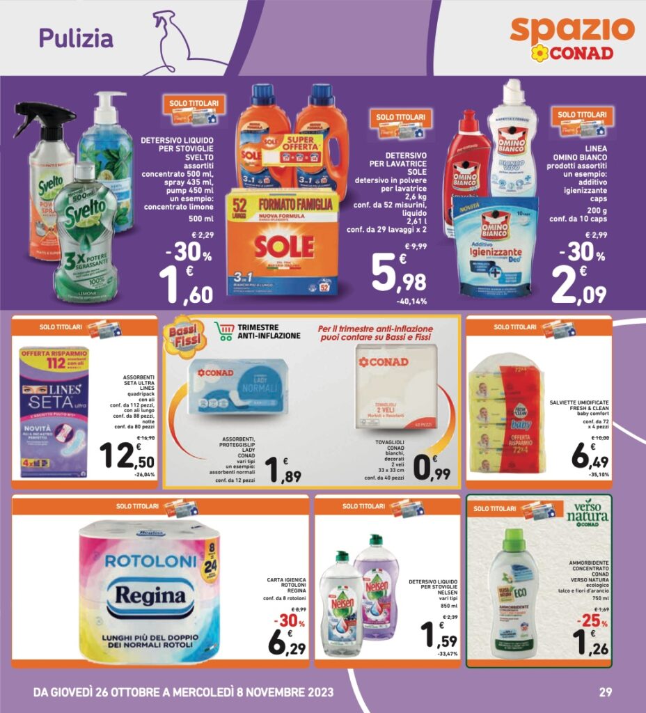 Volantino Conad 26 ottobre 2023 pagina 29