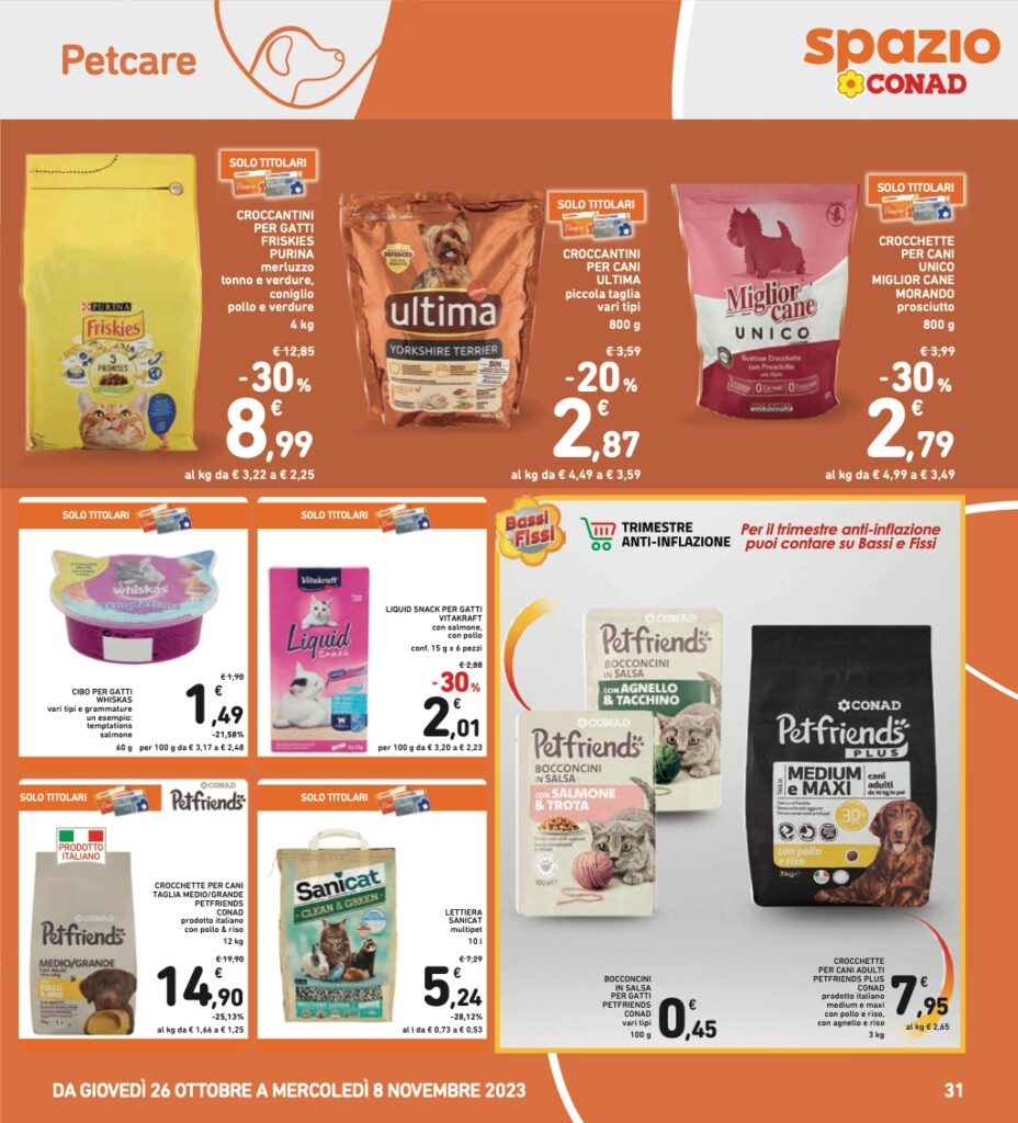 Volantino Conad 26 ottobre 2023 pagina 31