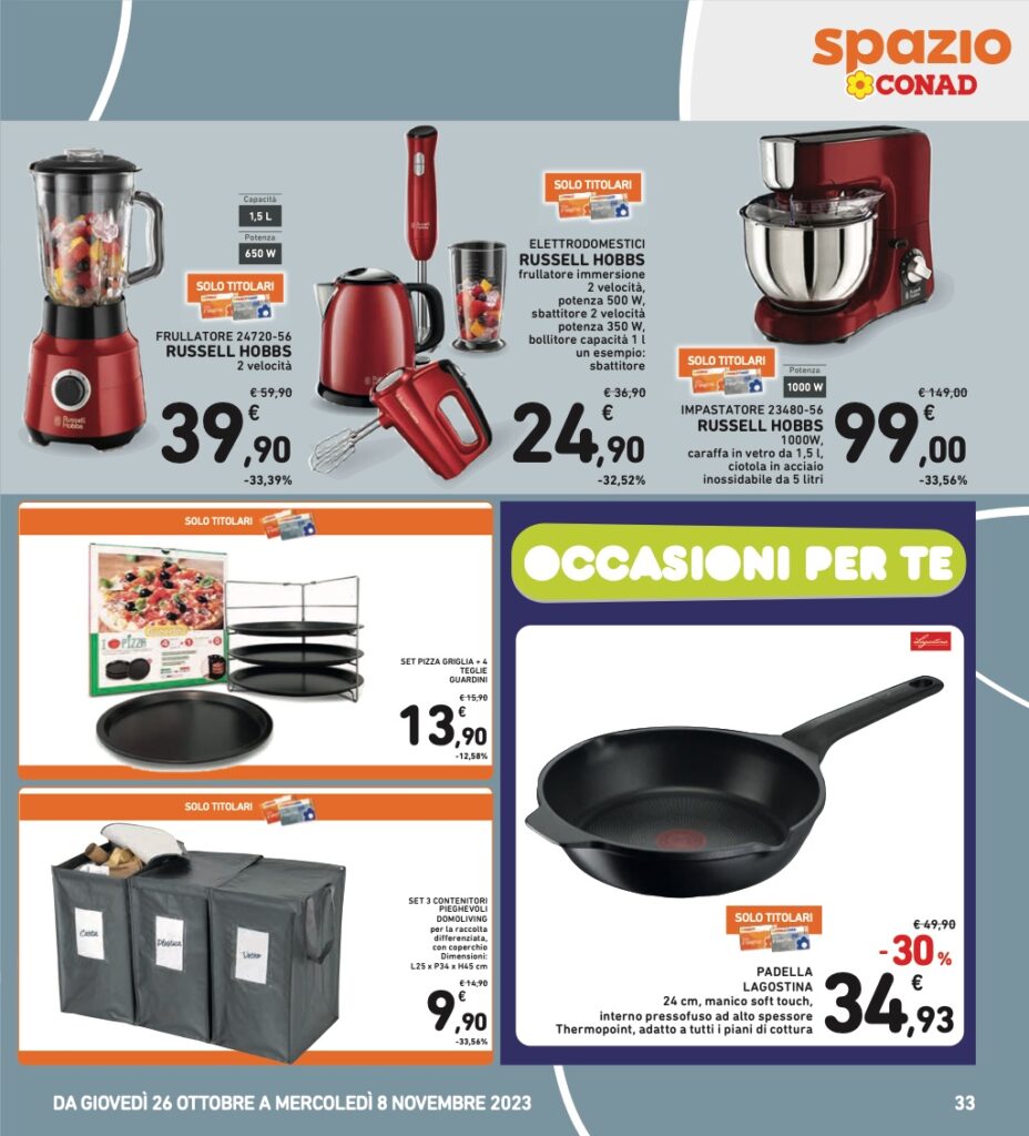 Volantino Conad 26 ottobre 2023 pagina 33