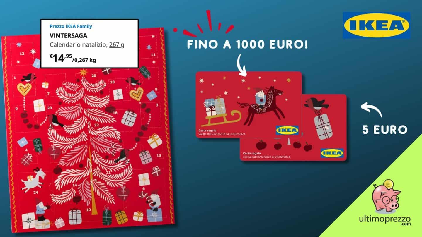 Calendario dell’Avvento IKEA 2023 VINTERSAGA: anche quest’anno fino a 1000 euro in gift card!