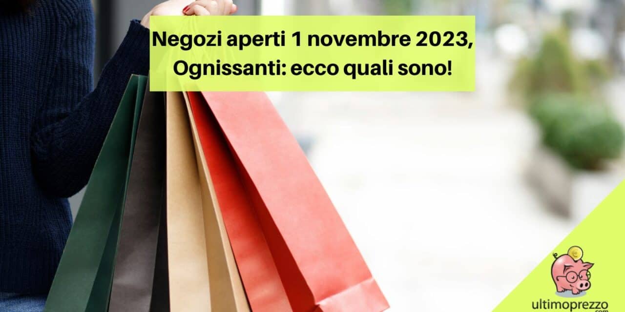 negozi aperti 1 novembre 2023