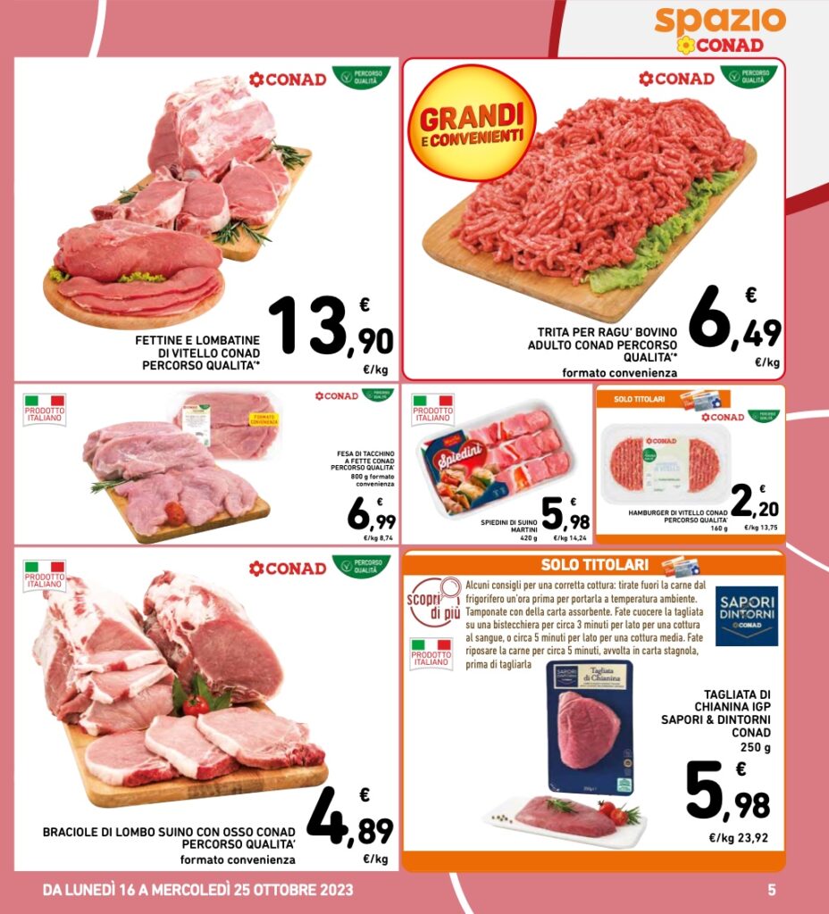 volantino Conad 16 ottobre 2023 agina 05