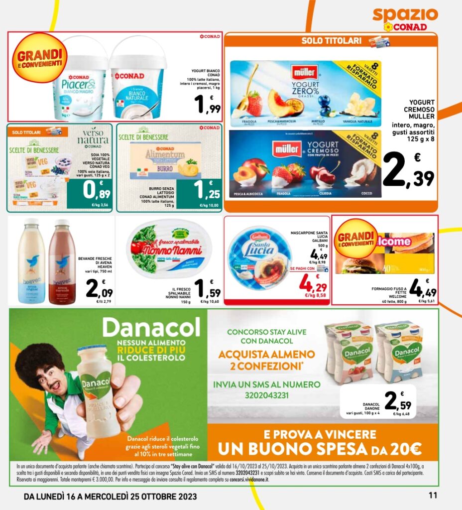 volantino Conad 16 ottobre 2023 agina 11