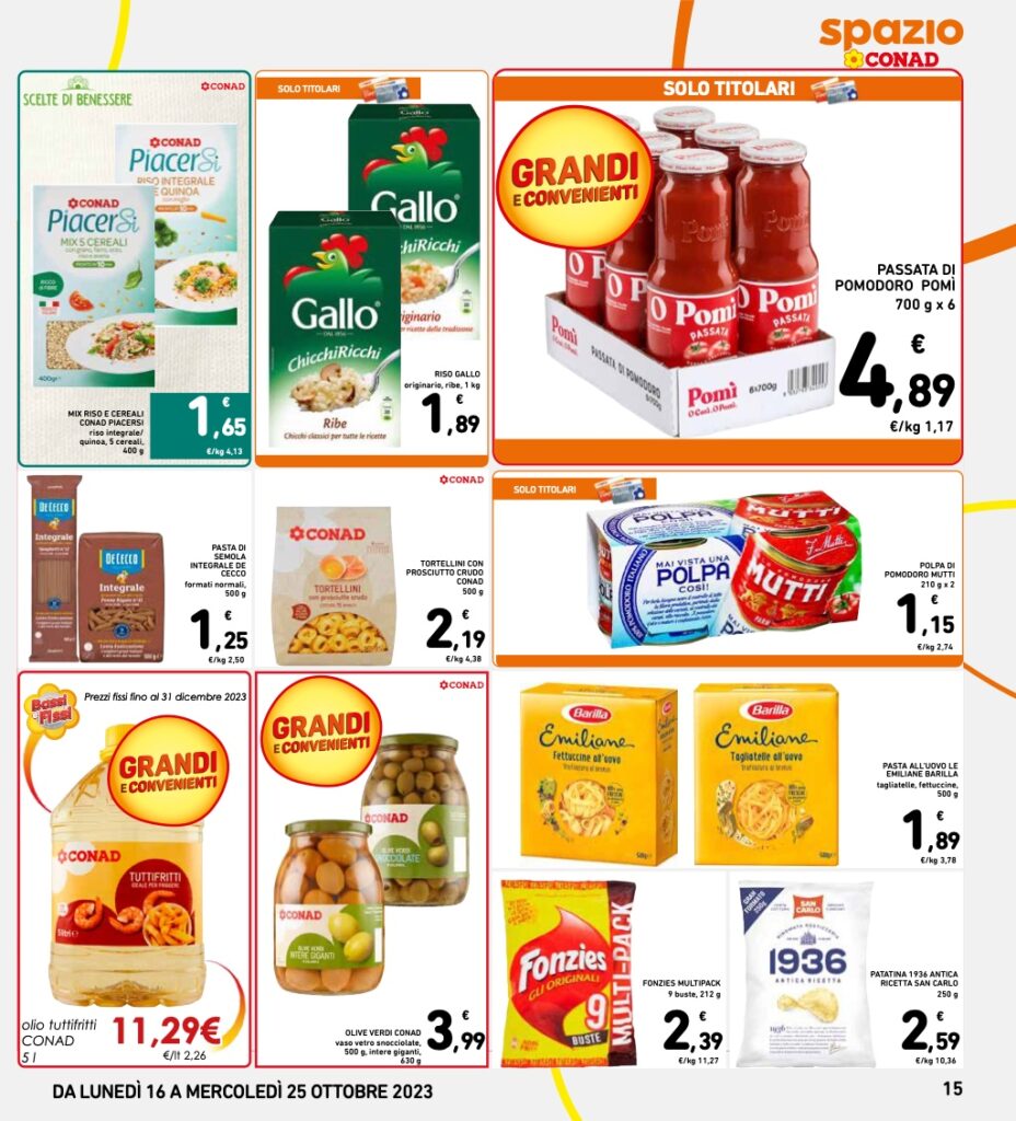 volantino Conad 16 ottobre 2023 agina 15