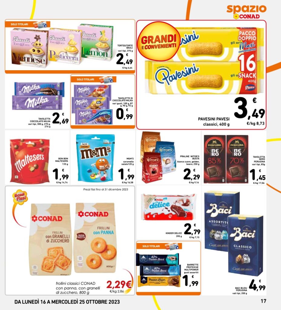 volantino Conad 16 ottobre 2023 agina 17