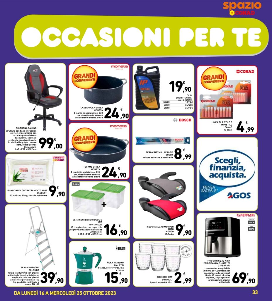 volantino Conad 16 ottobre 2023 agina 33