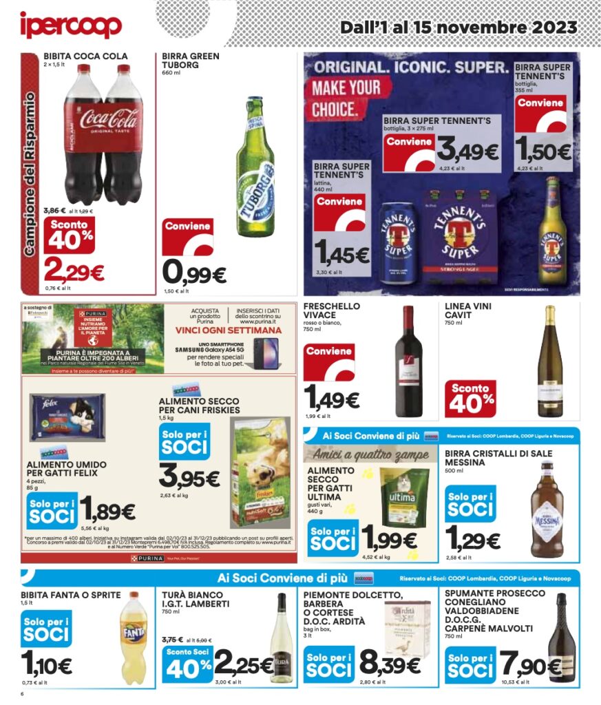 volantino Coop Lombardia Ipercoop 1 novembre 2023 pagina 06