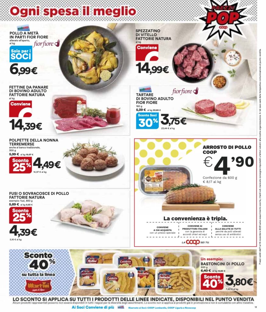 volantino Coop Lombardia Ipercoop 1 novembre 2023 pagina 13