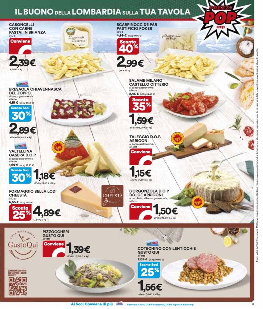 volantino Coop Lombardia Ipercoop 1 novembre 2023 pagina 15