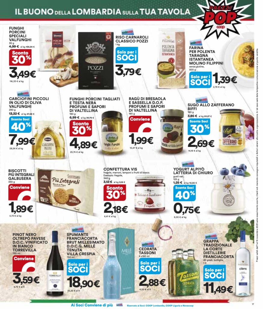 volantino Coop Lombardia Ipercoop 1 novembre 2023 pagina 17