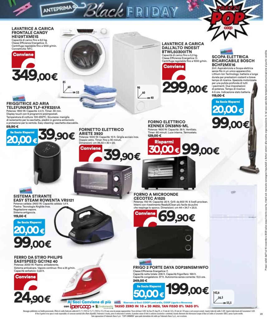 volantino Coop Lombardia Ipercoop 1 novembre 2023 pagina 23