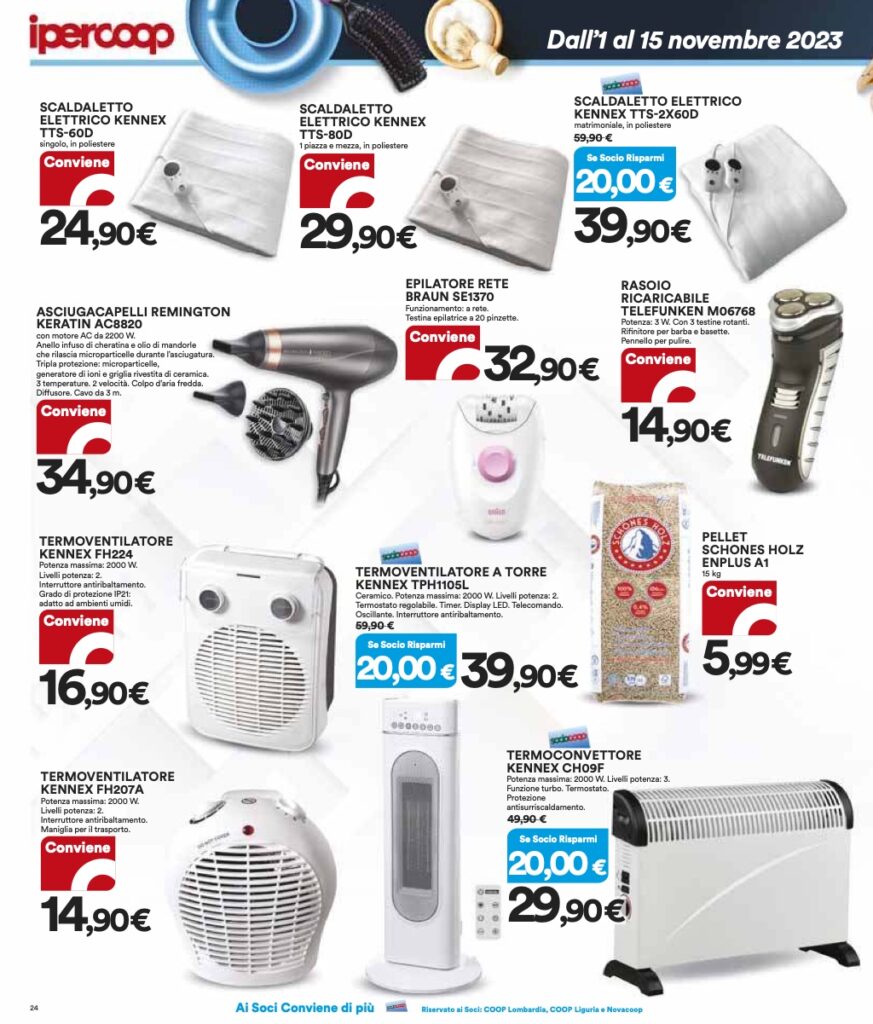 volantino Coop Lombardia Ipercoop 1 novembre 2023 pagina 24