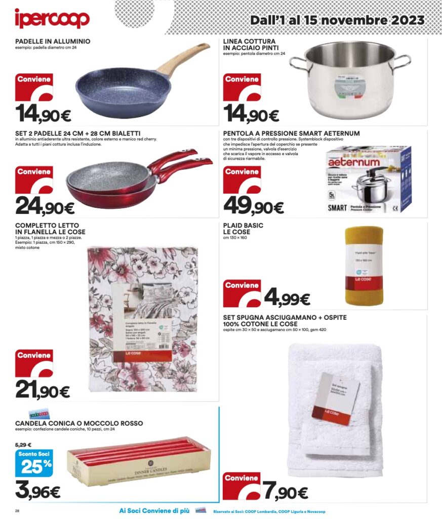 volantino Coop Lombardia Ipercoop 1 novembre 2023 pagina 28
