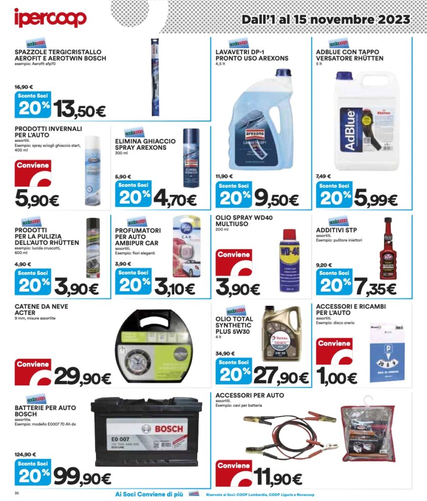 volantino Coop Lombardia Ipercoop 1 novembre 2023 pagina 30