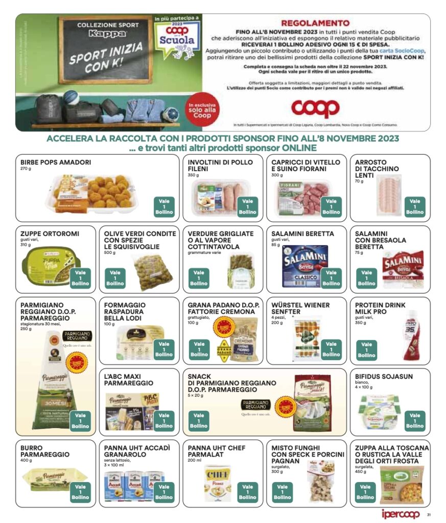 volantino Coop Lombardia Ipercoop 1 novembre 2023 pagina 31