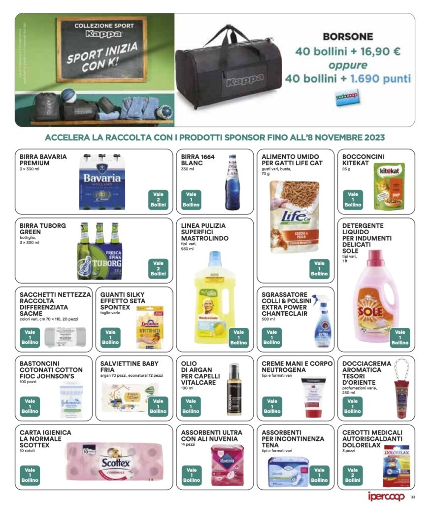 volantino Coop Lombardia Ipercoop 1 novembre 2023 pagina 33