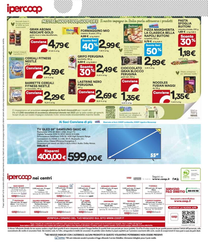 volantino Coop Lombardia Ipercoop 1 novembre 2023 pagina 34