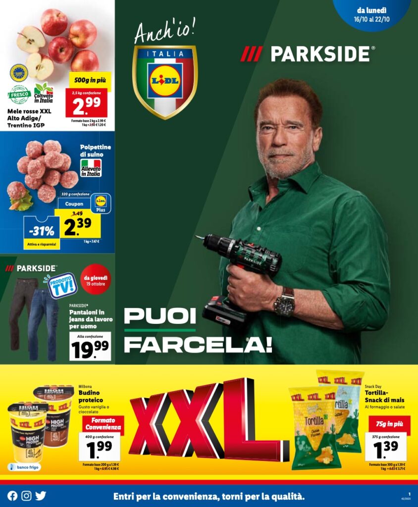 volantino Lidl 16 ottobre 2023 pagina 01