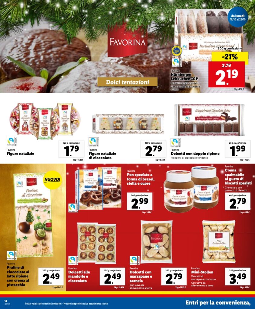 volantino Lidl 16 ottobre 2023 pagina 14