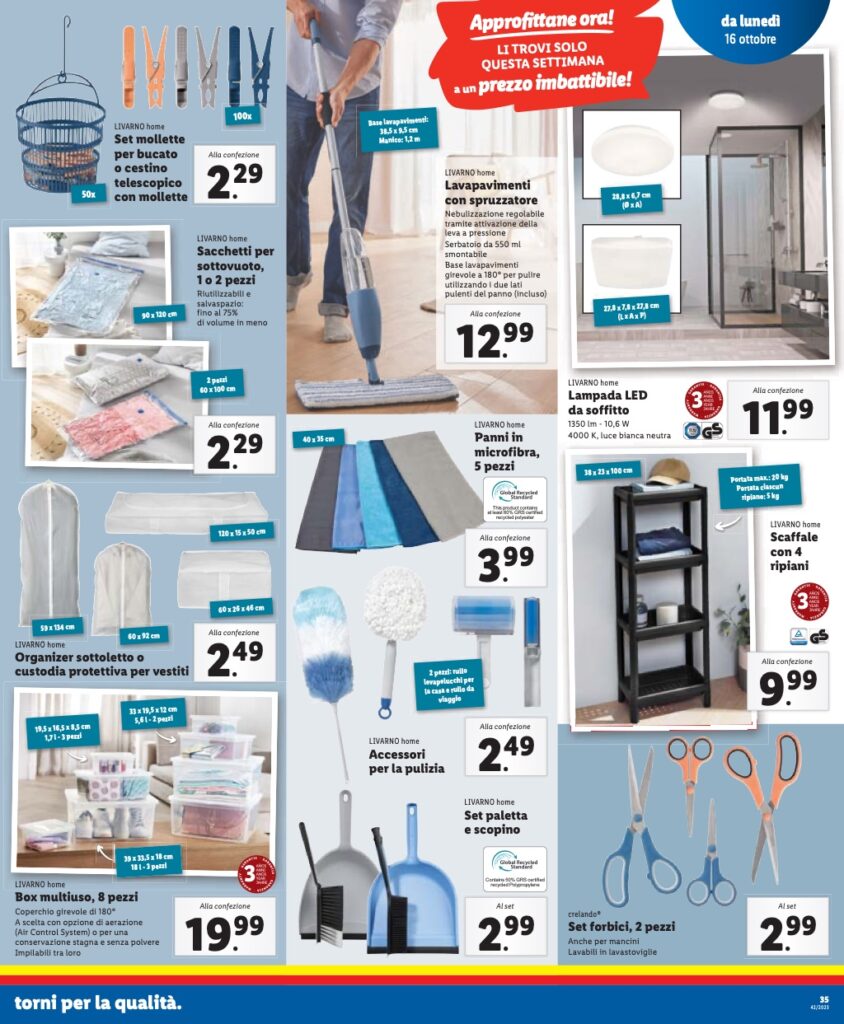 volantino Lidl 16 ottobre 2023 pagina 35