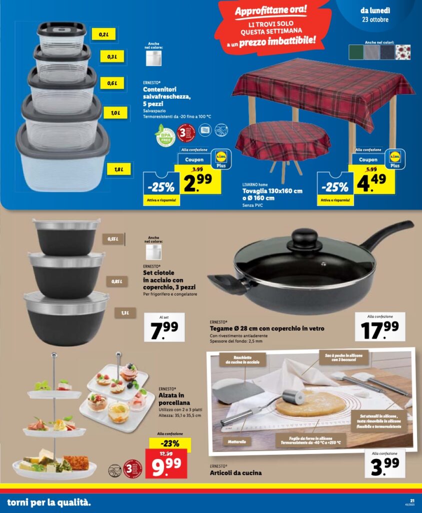 volantino Lidl 23 ottobre 2023 pagina 21