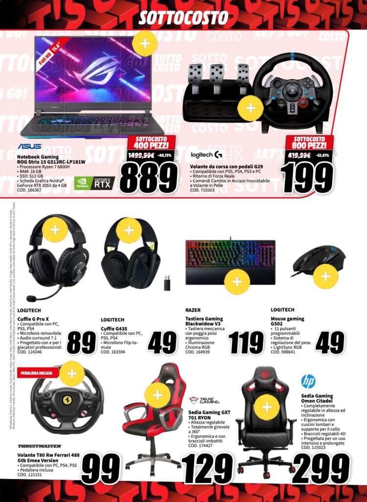 volantino MediaWorld sottocosto 6 ottobre 2023 pagina 15