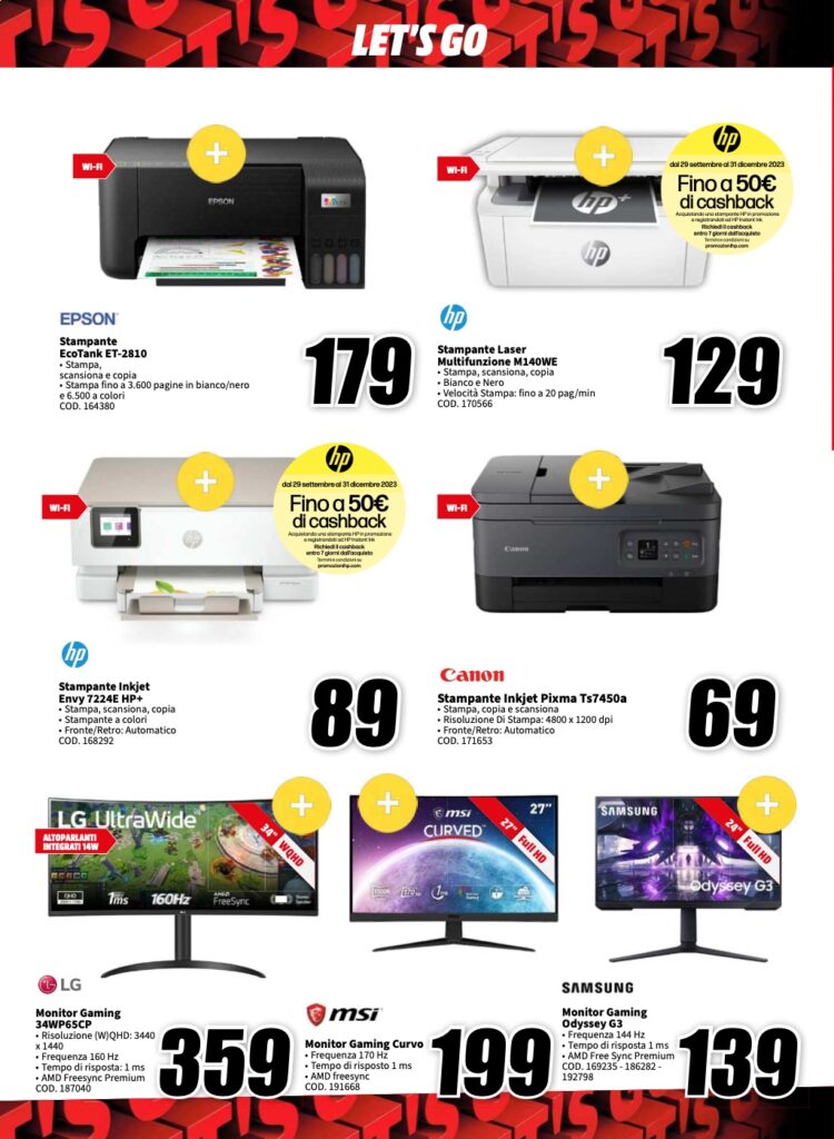 volantino MediaWorld sottocosto 6 ottobre 2023 pagina 16