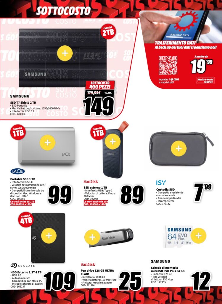 volantino MediaWorld sottocosto 6 ottobre 2023 pagina 17