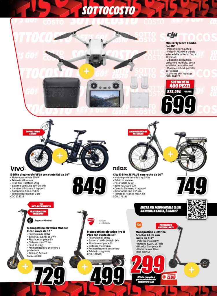 volantino MediaWorld sottocosto 6 ottobre 2023 pagina 21