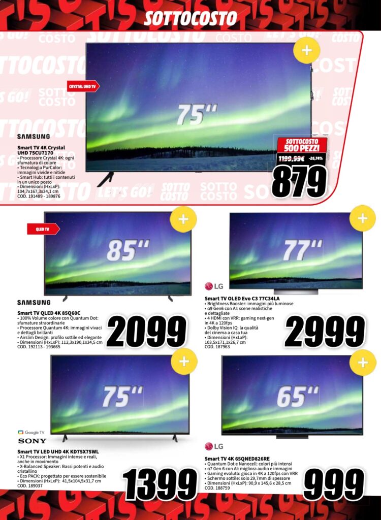 volantino MediaWorld sottocosto 6 ottobre 2023 pagina 22