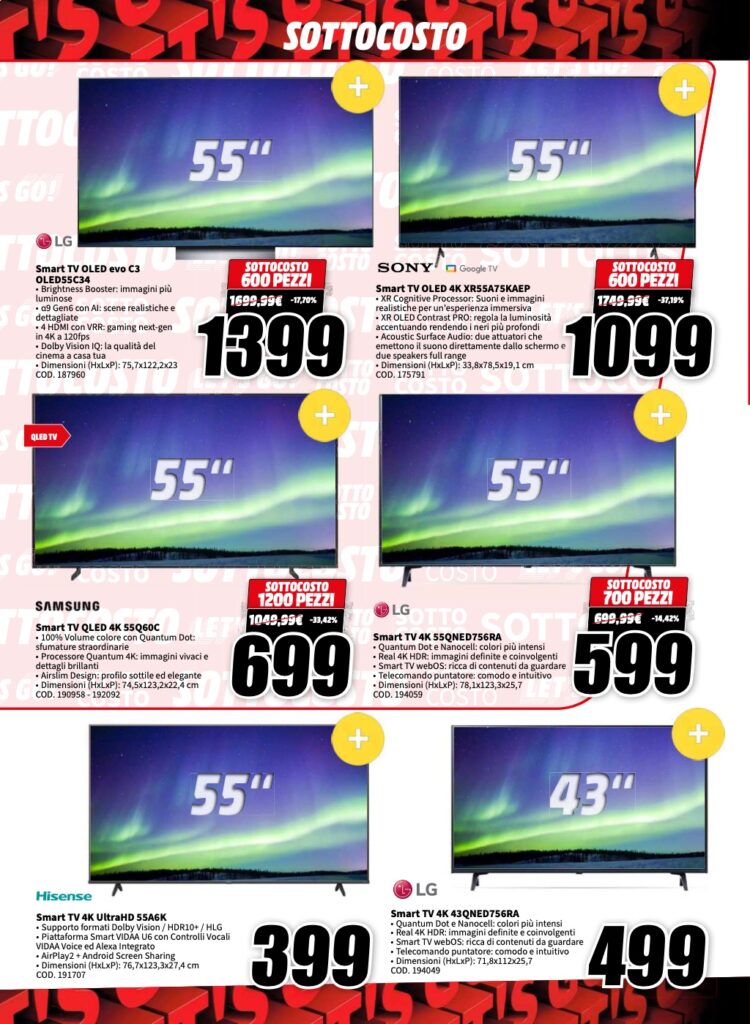 volantino MediaWorld sottocosto 6 ottobre 2023 pagina 24