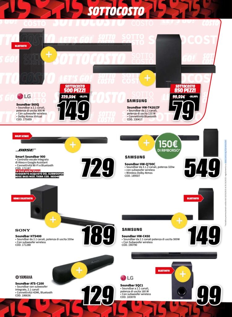 volantino MediaWorld sottocosto 6 ottobre 2023 pagina 26