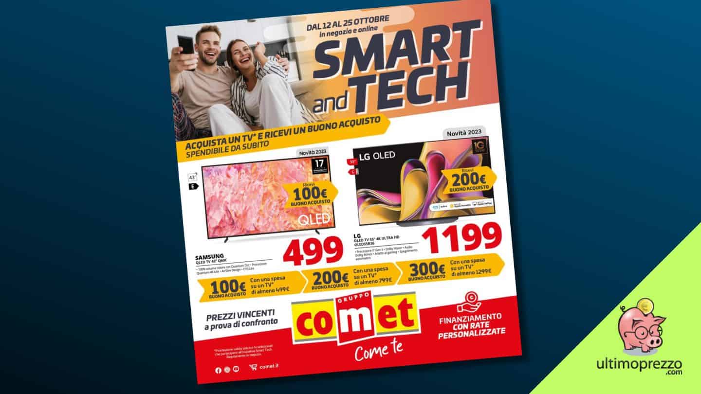 Il nuovo volantino Comet regala buoni spesa fino al 25 ottobre 2023