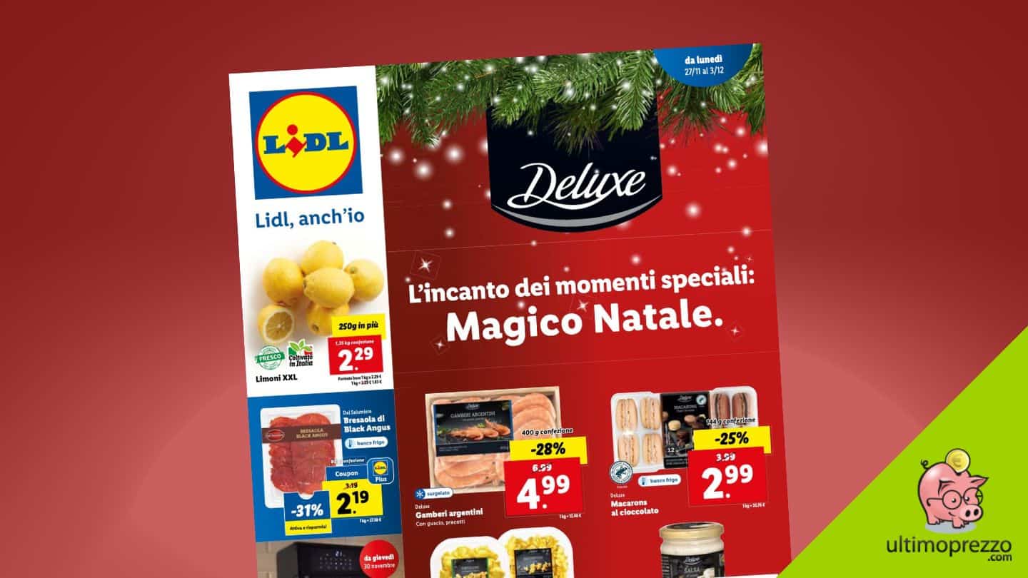 Anteprima volantino Lidl, dal 27 novembre 2023 sarà Magico Natale
