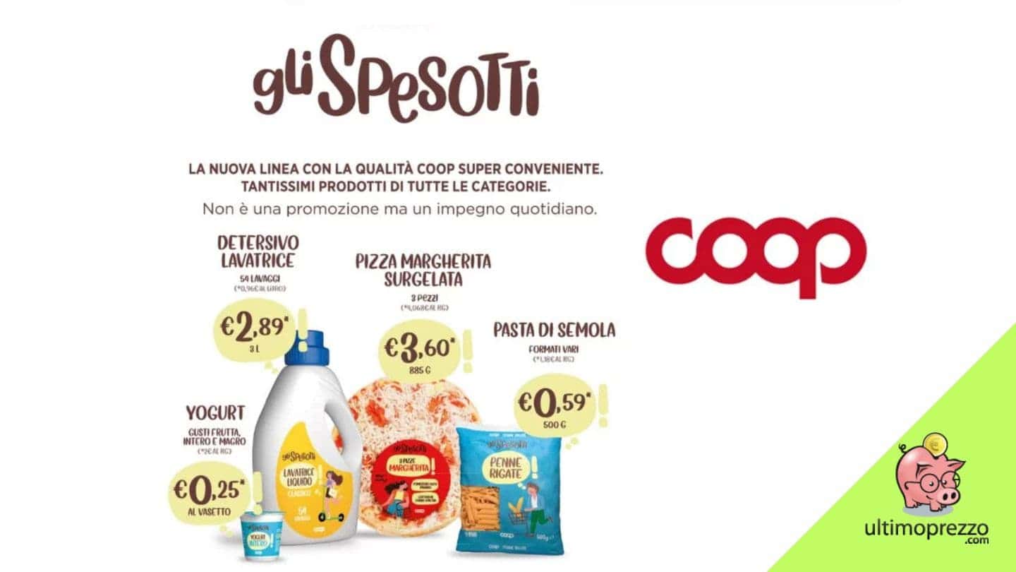 Gli Spesotti Coop: la nuova linea di prodotti economici (ma di qualità) di Coop